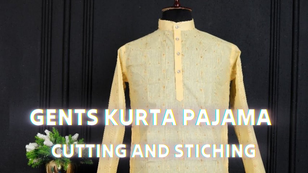 GENTS KURTA PAJAMA CUTTING AND STICHING || GRACE ART BOUTIQUE