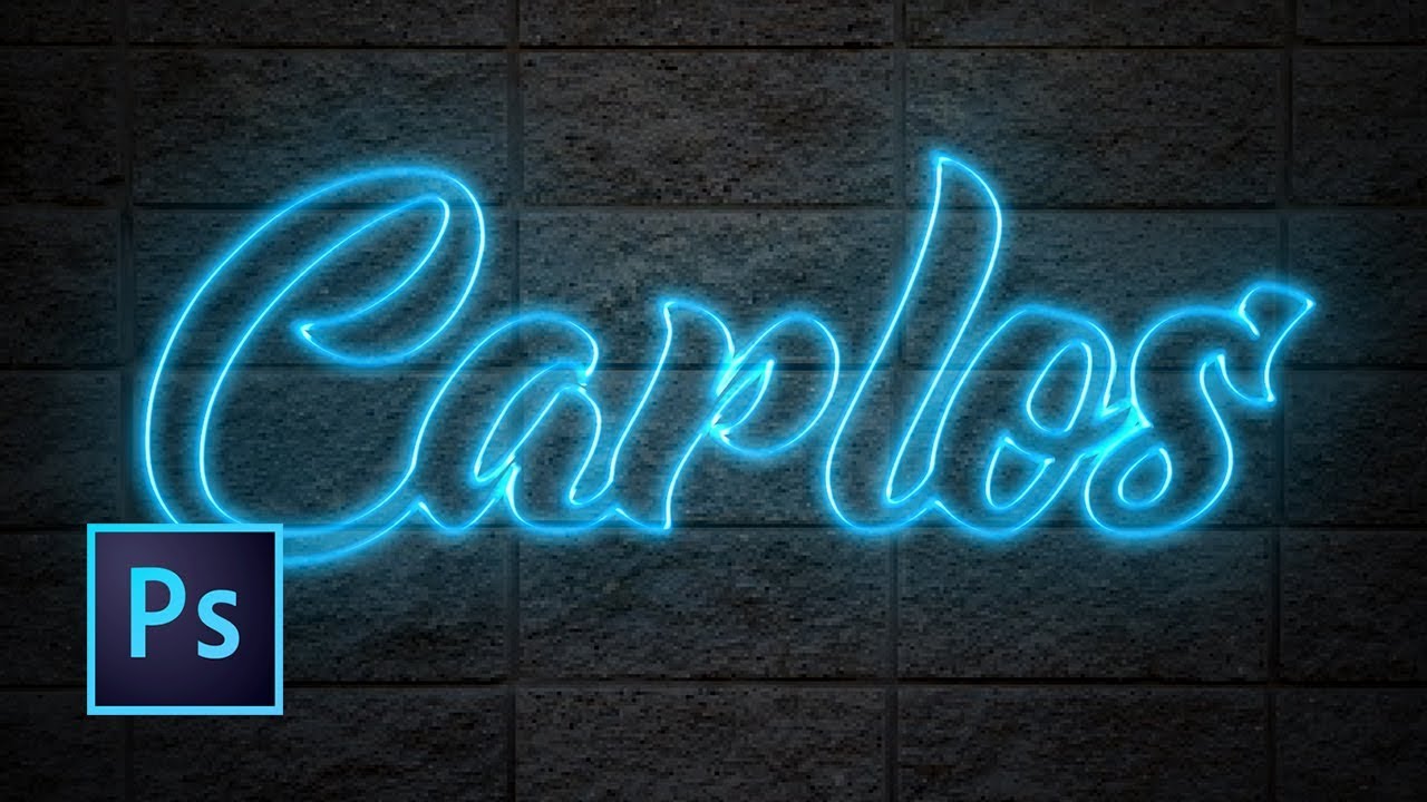 Tutorial Photoshop | Efecto Texto Neón