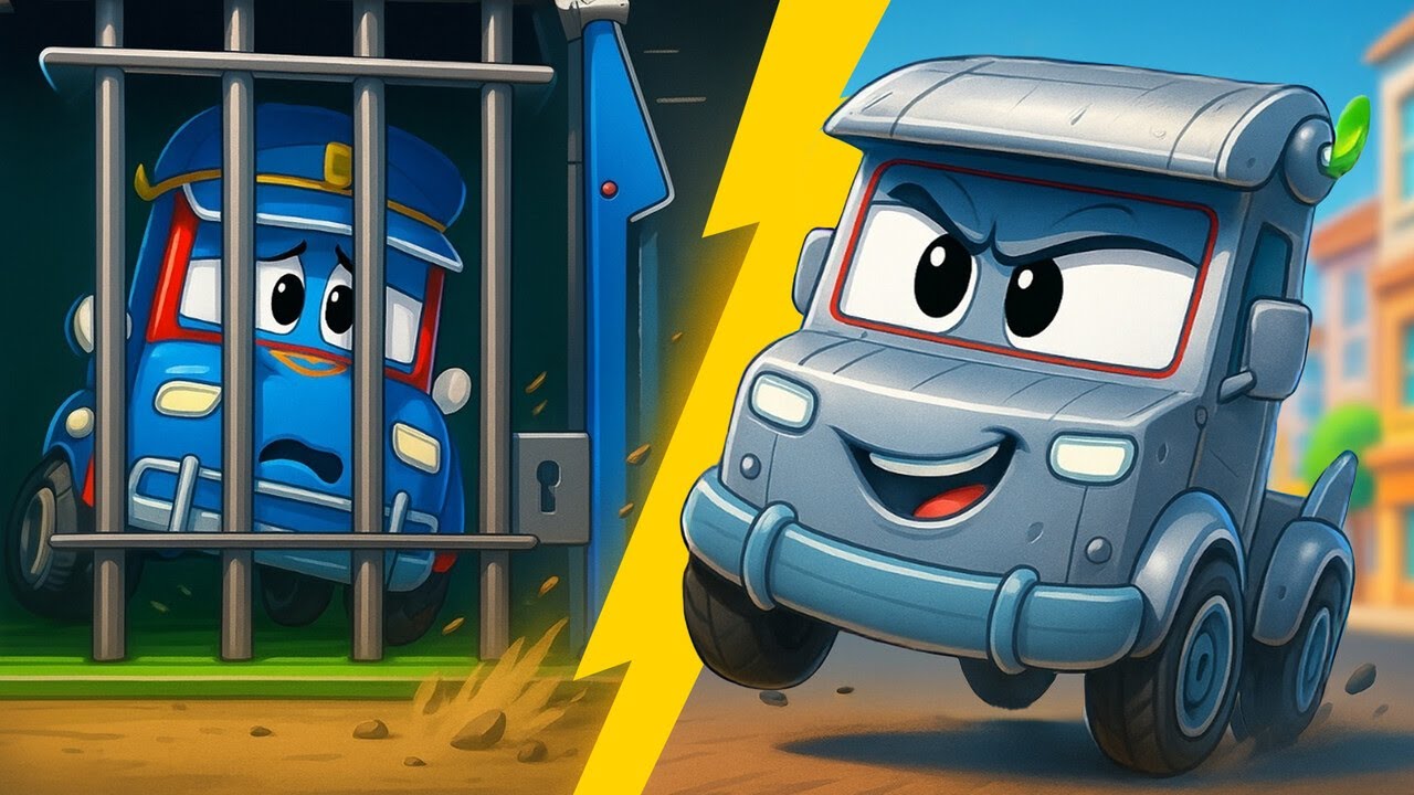 Süper Polis Kamyonu, Kötü İkiz Robot yüzünden hapiste!