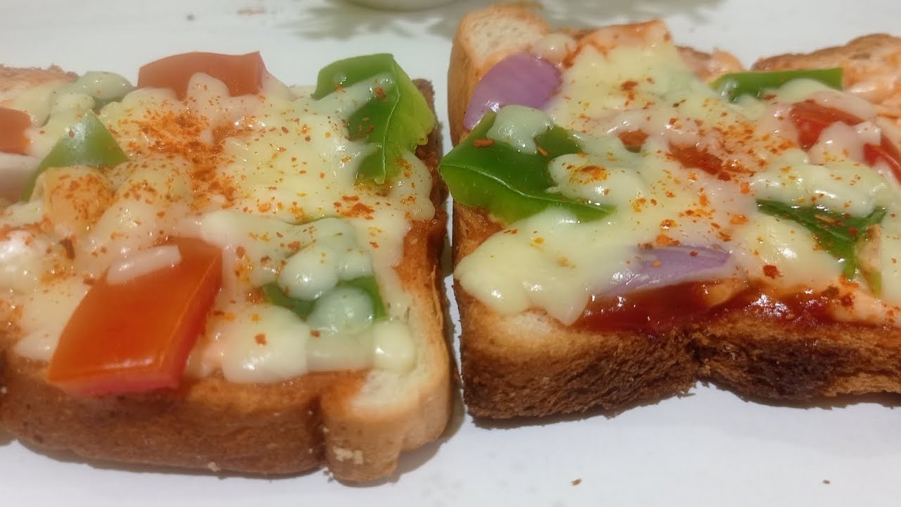 Bread pizza recipe easy to make in home super testy and delicious 