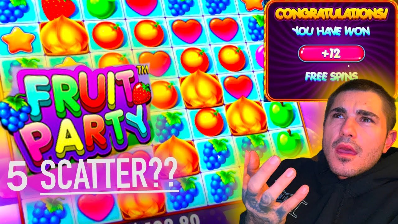 5 SCATTER RETRIGGER ON FRUIT PARTY BONUS BUY!!!?!? (HUGE WIN)