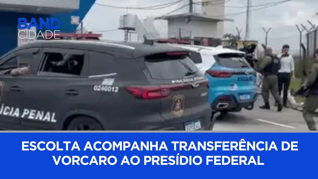Escolta acompanha transferência de Vorcaro ao presídio federal | BAND CIDADE 1ª EDIÇÃO
