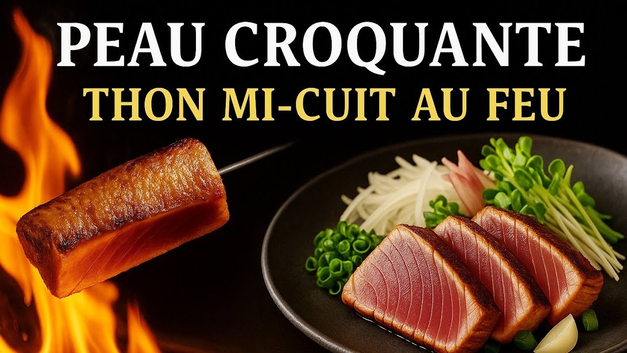 Recette japonaise de bonite mi-cuite｜Technique du poisson cru au style tataki
