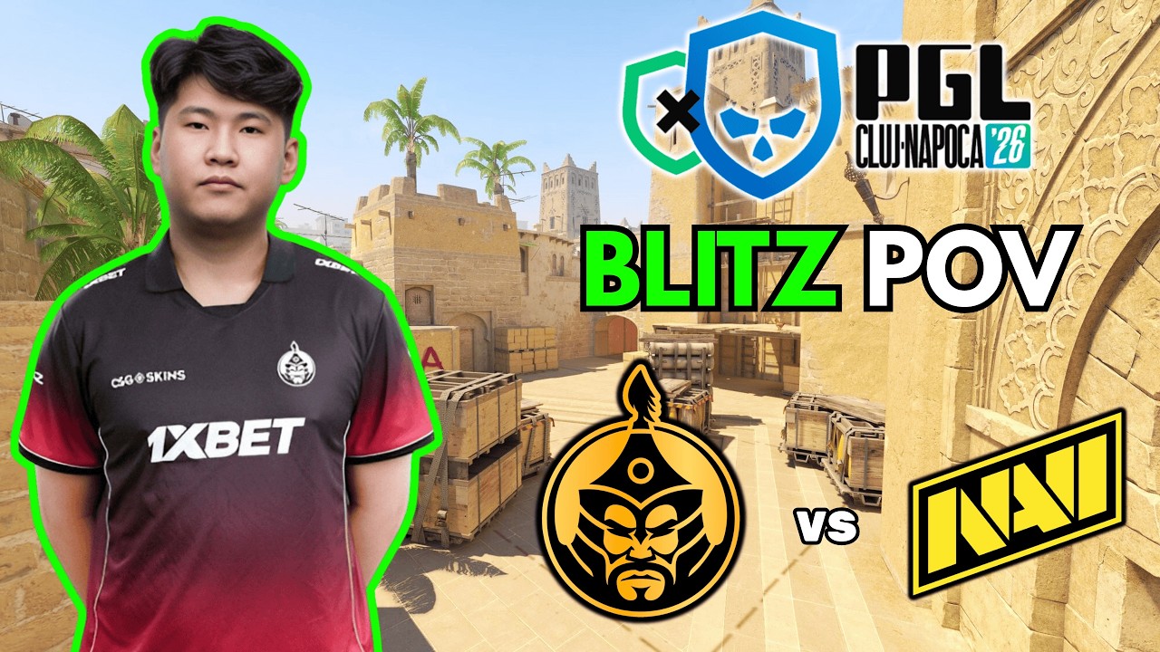 bLitz POV | TheMongolZ vs Natus Vincere (18/8/16) RATING 1.23 CS2 PGL Cluj-Napoca 2026
