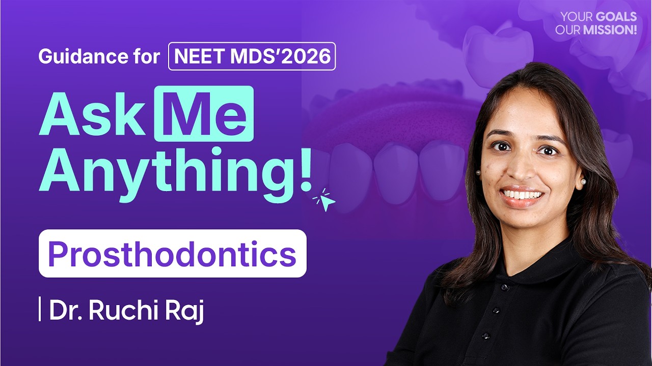 Задавайте любые вопросы по NEET MDS 2026 | Решение вопросов по протезированию | Доктор Ручи Радж