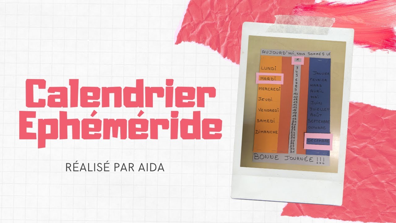 [Tuto] Calendrier éphéméride pour les enfants