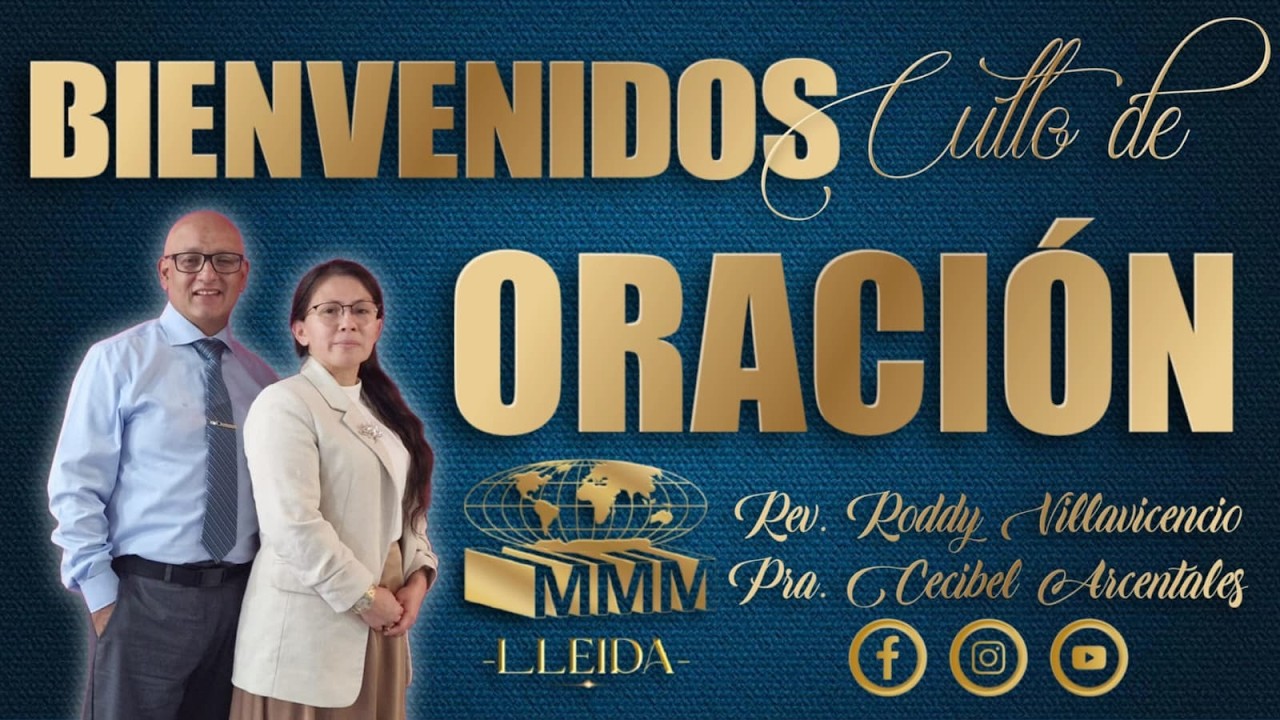 𝘾𝙐𝙇𝙏𝙊 𝘿𝙀 𝙊𝙍𝘼𝘾𝙄Ó𝙉 🙇🙏 / 𝙍𝙀𝙑. 𝙍𝙊𝘿𝘿𝙔 𝙑𝙄𝙇𝙇𝘼𝙑𝙄𝘾𝙀𝙉𝘾𝙄𝙊  |  𝙋𝙍𝘼. 𝘾𝙀𝘾𝙄𝘽𝙀𝙇 𝘼𝙍𝘾𝙀𝙉𝙏𝘼𝙇𝙀𝙎|| MMM  LLEIDA ||