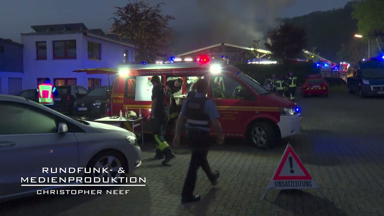Industriebrand in Mülheim/Mosel - 09.05.2024