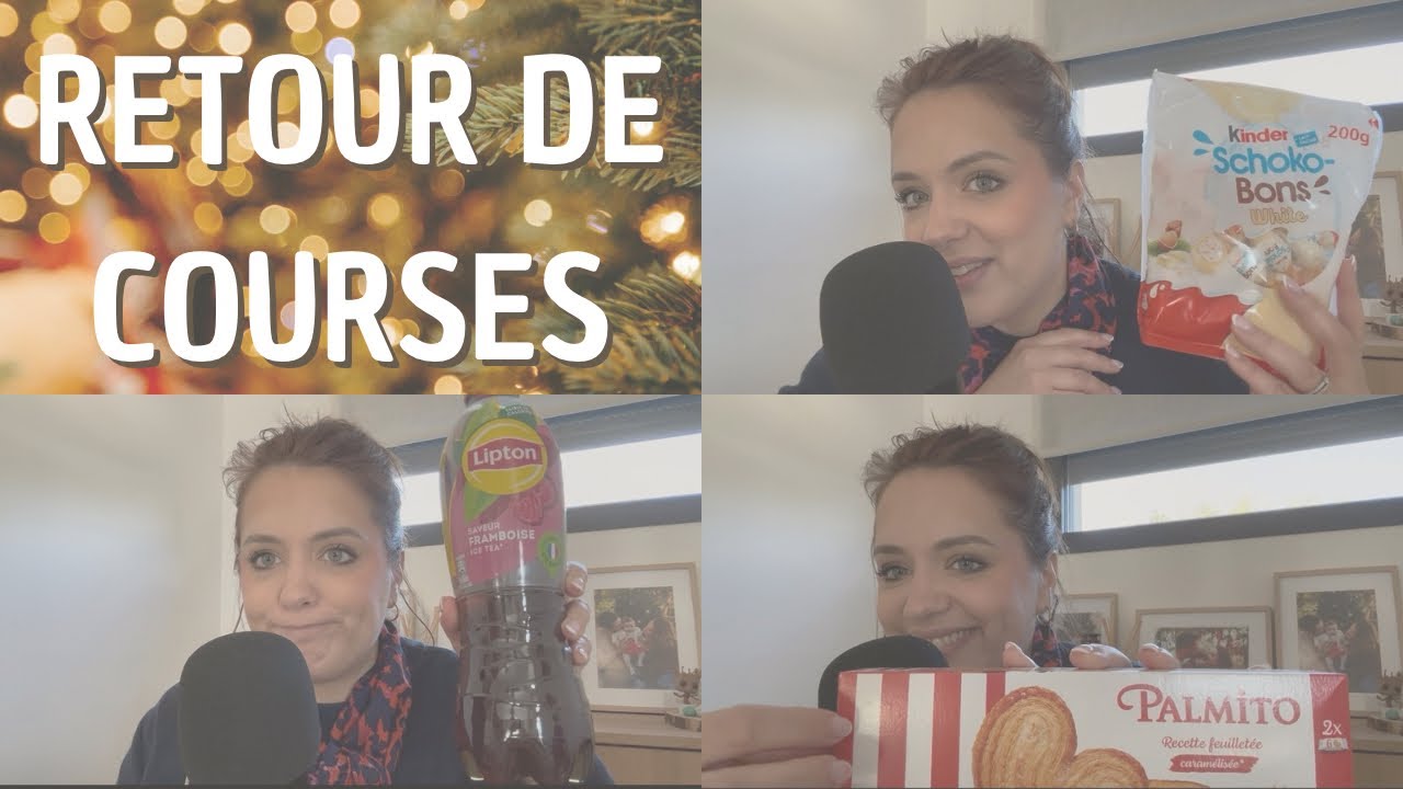 ASMR ⭐️ retour de COURSES 🥦🍪🍫