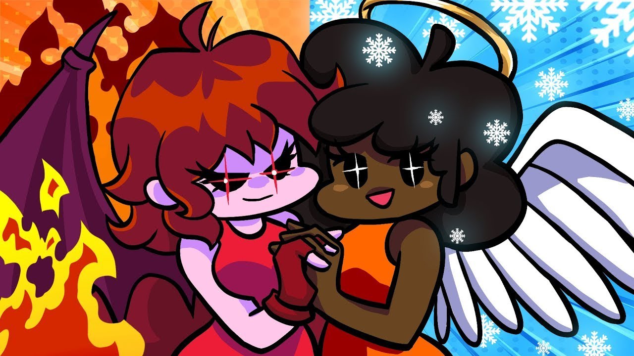 EVIL GIRLFREIND vs ANGEL CAROL - FRIDAY NIGHT FUNKIN ANIMATION | 5BIGtoons