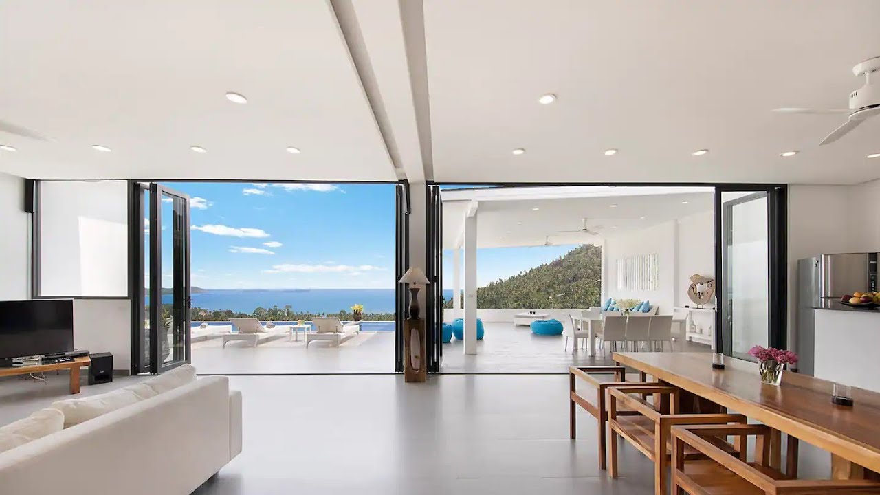Samui for sale 670k$ and rent  4 Beds  sea & sunrise view villa in Chaweng Noi⬇️