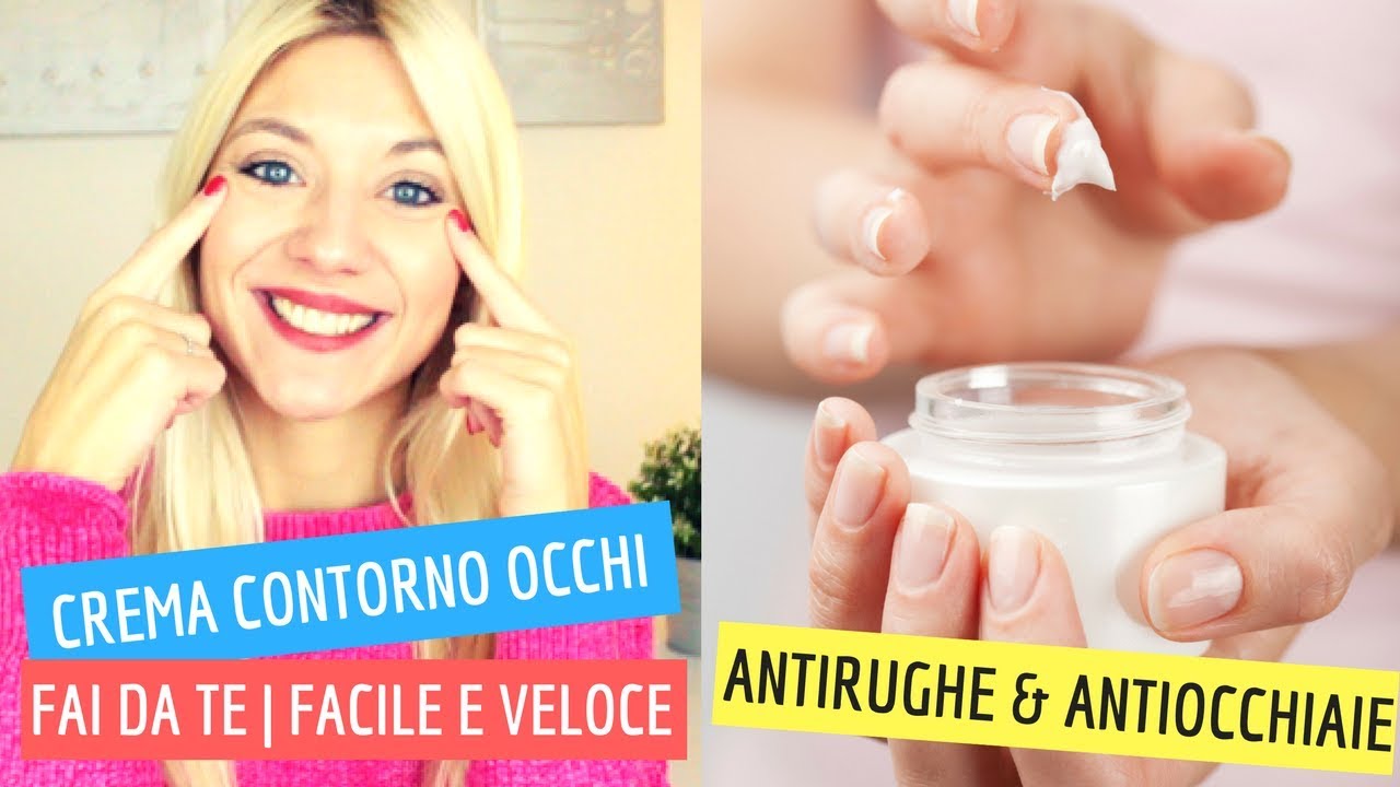 CREMA CONTORNO OCCHI FAI DA TE 😍 Antirughe e Antiocchiaie| Facile