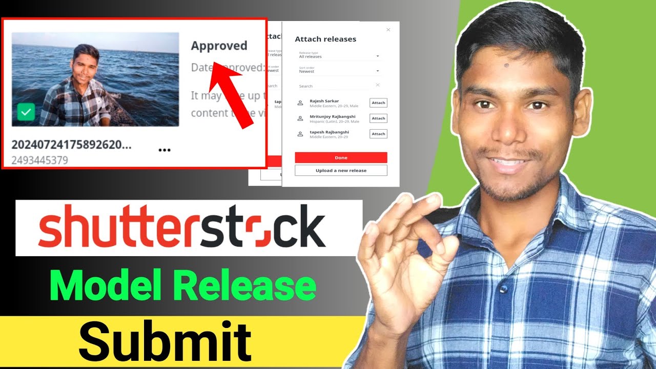 How To Submit Model Release In Shutterstock Shutterstock Model Release Form