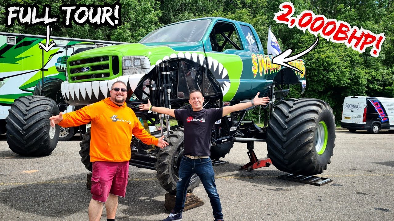 MONSTER TRUCK Full Tour REVIEW! **2000BHP SWAMP THING**