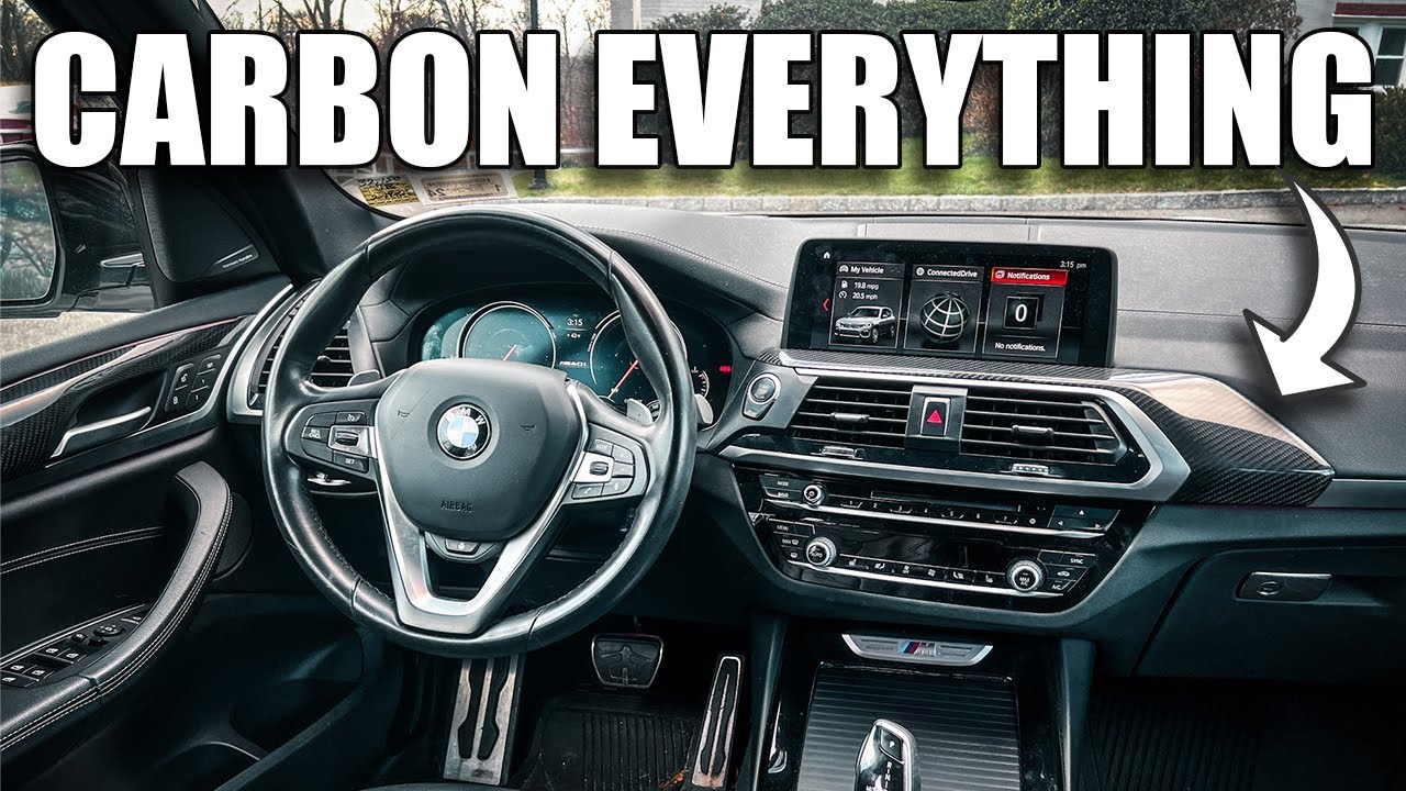 BMW X3 GETS COMPLETE CARBON FIBER INTERIOR MAKEOVER!