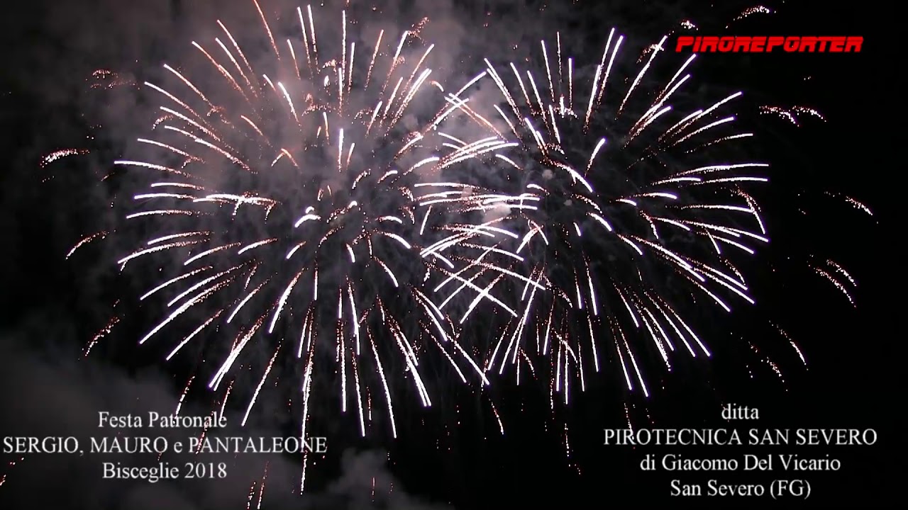 BISCEGLIE - Spettacolo ditta PIROTECNICA SAN SEVERO - di Del Vicario G. - San Severo (FG)