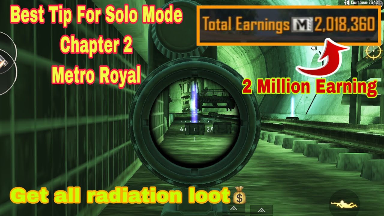 Best Trick To Get All The  Loot in Radiation Mode - Solo Mode Only , PUBG Metro Royal