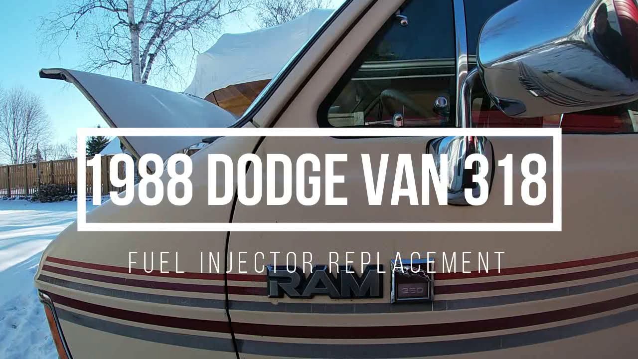 Rough running solved, 1988 Dodge B250 318 Roadtrek  van TBI Fuel Injector replacement.