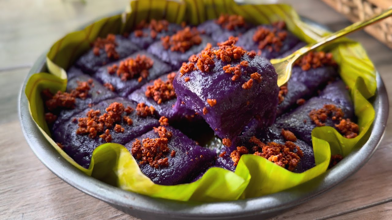 Subukan mo naman ito sa Glutinous Rice Flour napakasarap! Kalamay Ube Recipe