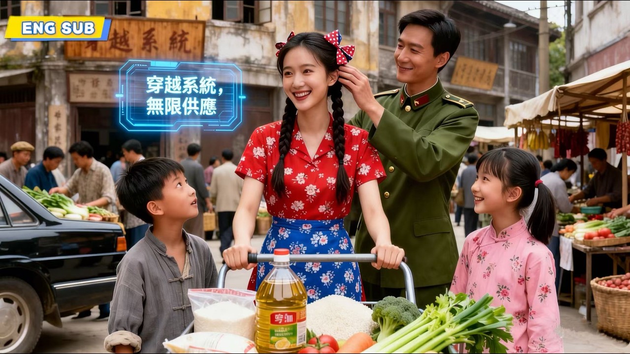 Девушка в 80-е, муж-офицер. Есть пространство, продаёт с близнецами. Муж балует её.