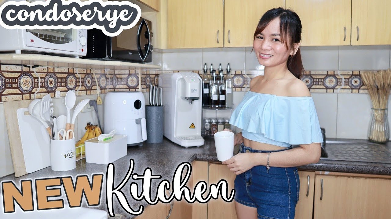 CondoSerye : KITCHEN MAKEOVER | White & Wood Aesthetic