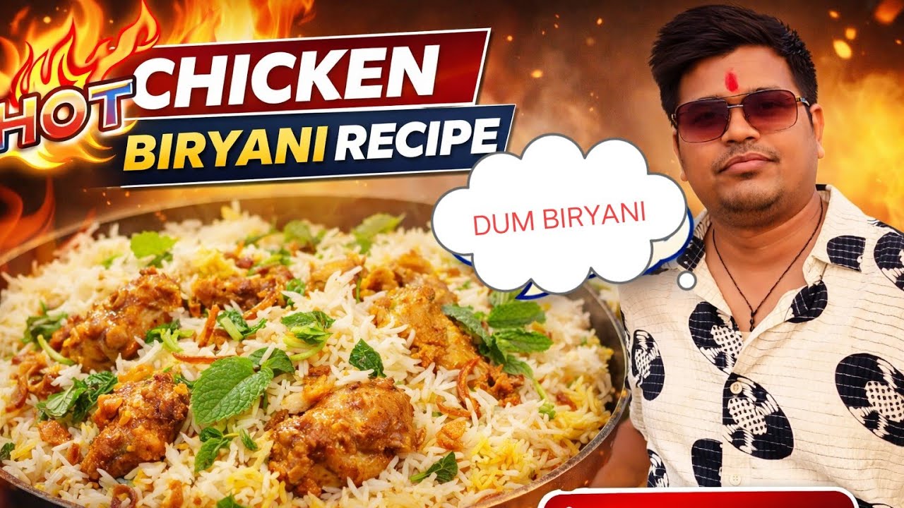 Chicken biryani recipe # DUM BIRYANI 