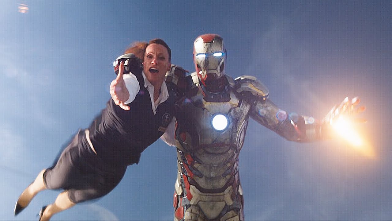 아이언맨 승무원 상공 구조 장면 | 아이언맨 3 (Iron Man 3, 2013) [4K]