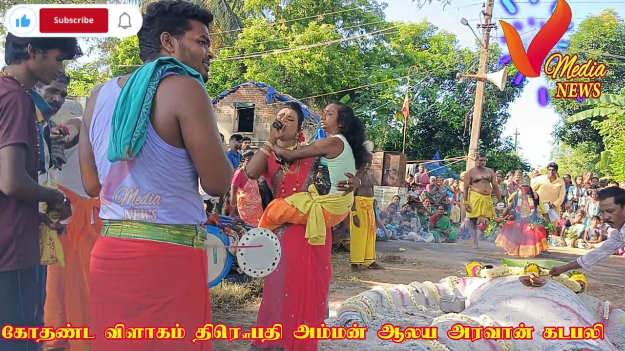 #கோதண்ட விளாகம் திரௌபதி அம்மன் ஆலய அரவான் கடபலி# temple# திரௌபதி