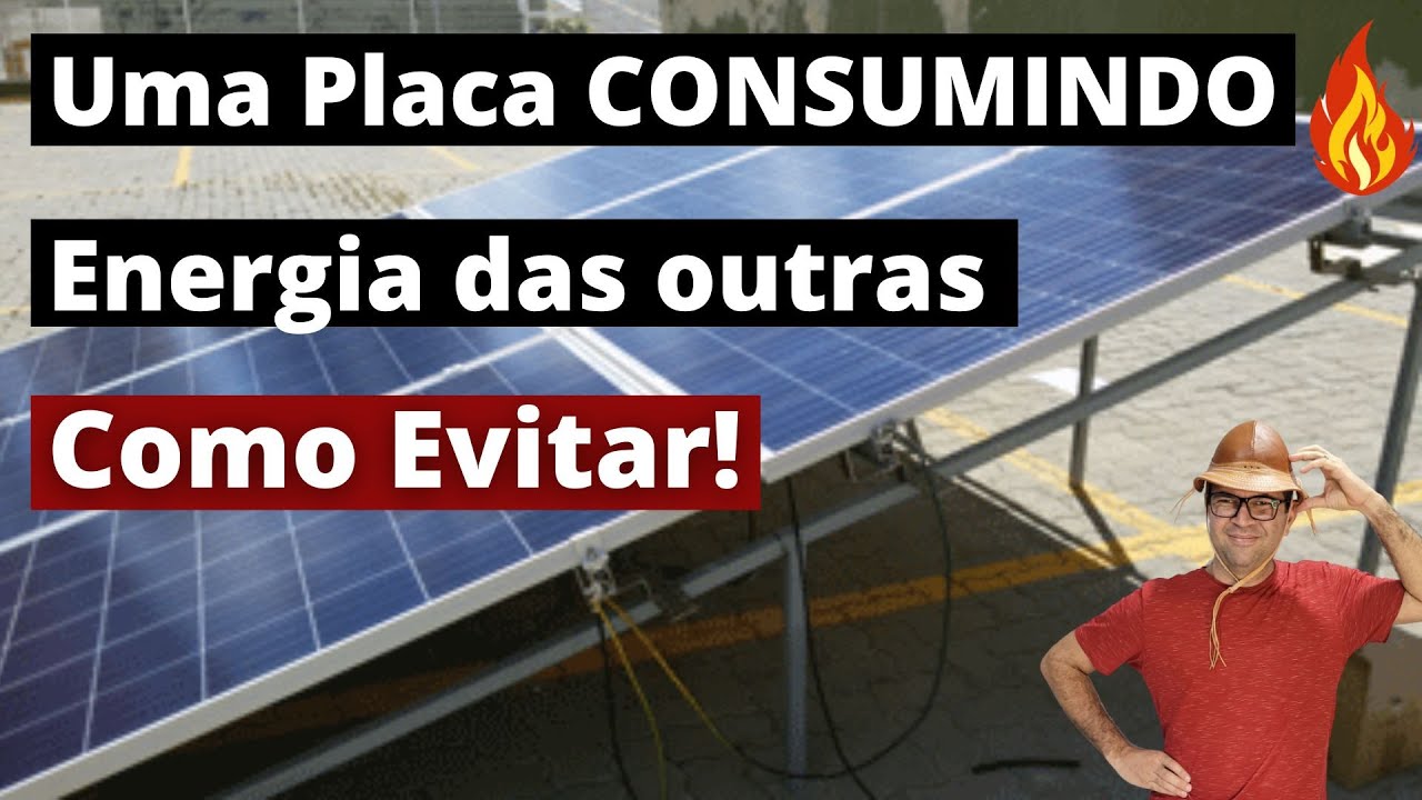 Placa Solar CONSUMINDO 🔥 Energia das outras placas! Corrente Reversa -  Energia Solar off grid