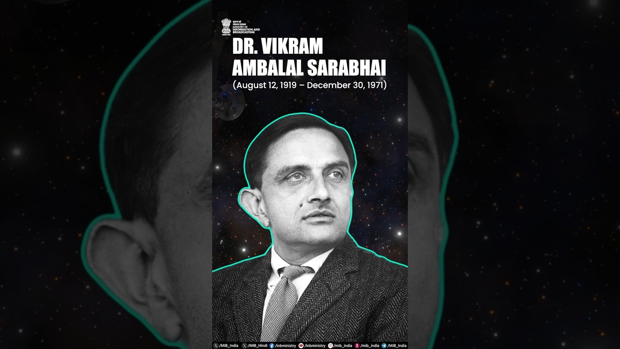 Celebrating the Father of the Indian space program, Dr. Vikram Sarabhai on his birth anniversary.