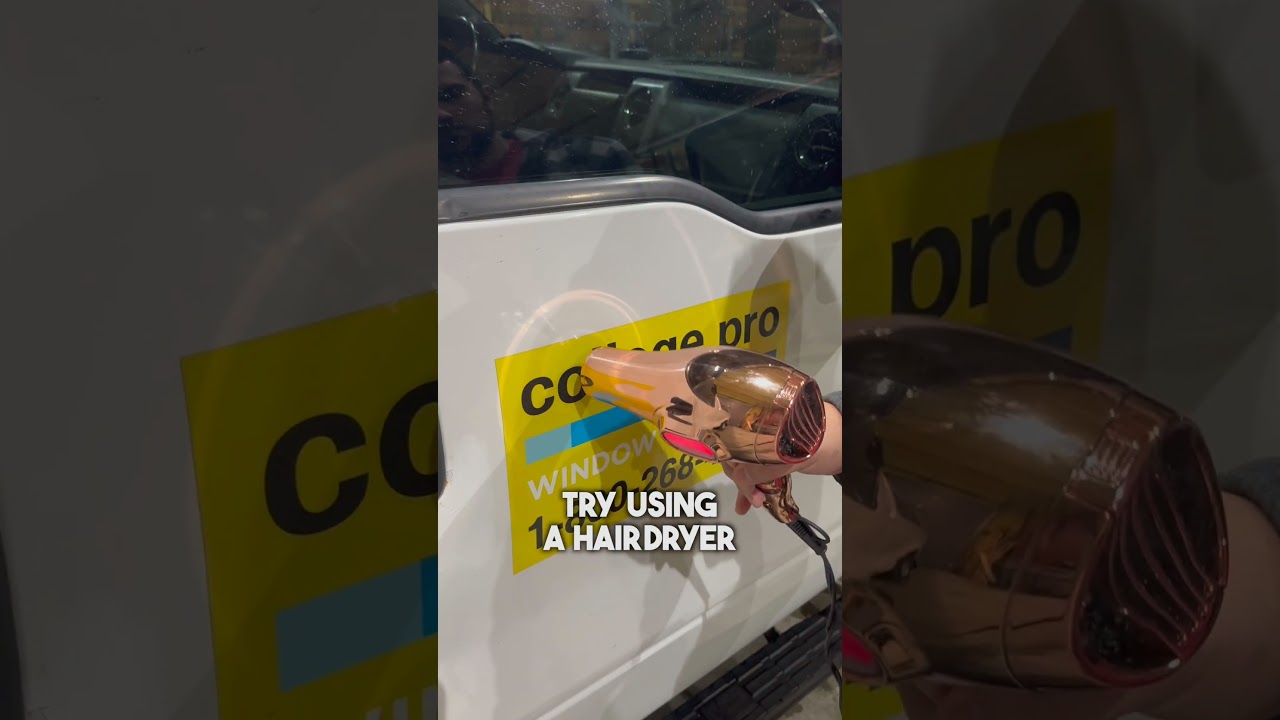 Take off vinyl decals the easy way