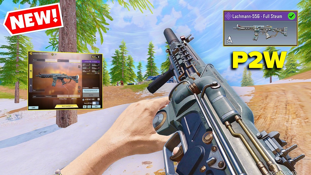 *NEW* LACHMANN-556 - FULL STEAM 😍 IS PAY TO WIN IN COD MOBILE | BEST LACHMANN 556 GUNSMITH