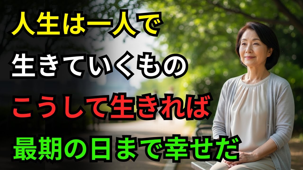 年を取って一人でいることが「祝福」である理由｜老後に一人でも幸せに生き、穏やかに最期を迎える5つの方法｜老後の知恵｜人生哲学