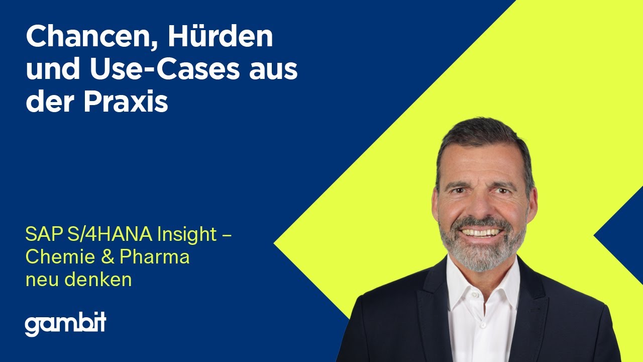 KI in Chemie & Pharma heute: Chancen, Hürden und Use‑Cases aus der Praxis | SAP S/4HANA Insight
