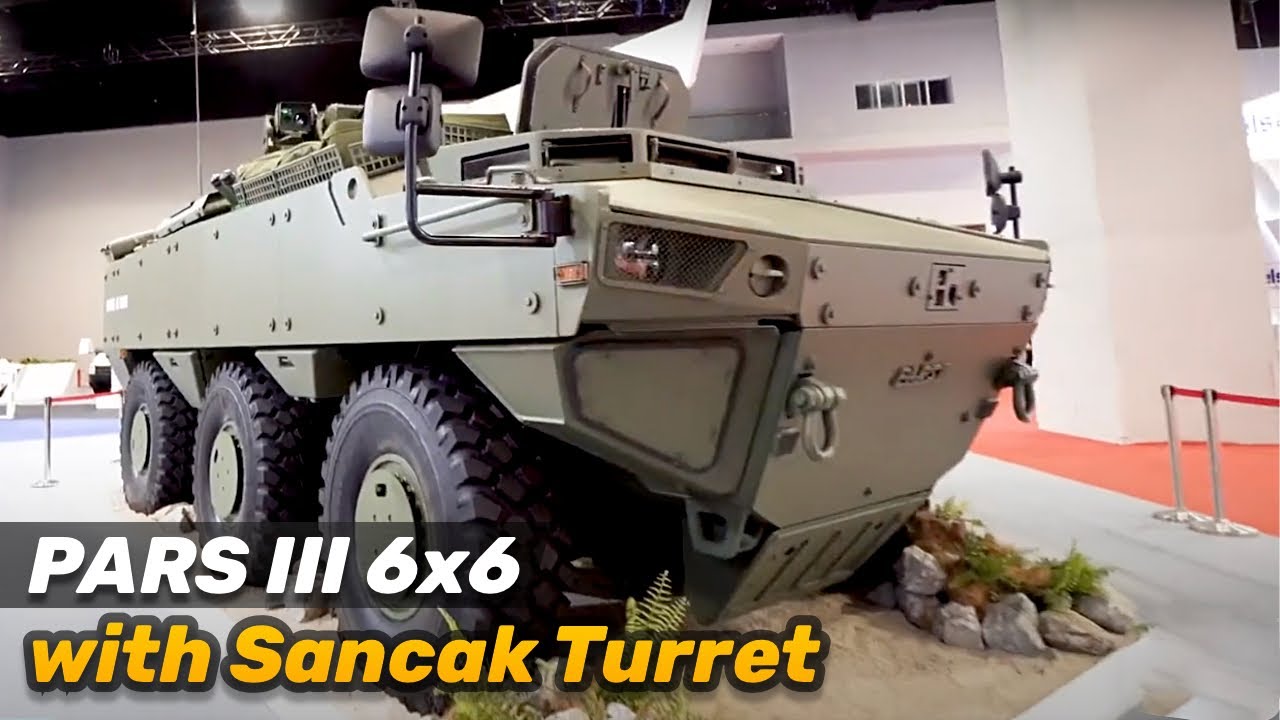 FNSS exhibits PARS III 6x6 with SANCAK Turret at DSA
