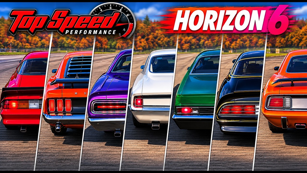 FORZA HORIZON 6 TOP 14 FASTEST CLASSIC MUSCLE CARS! 🔥