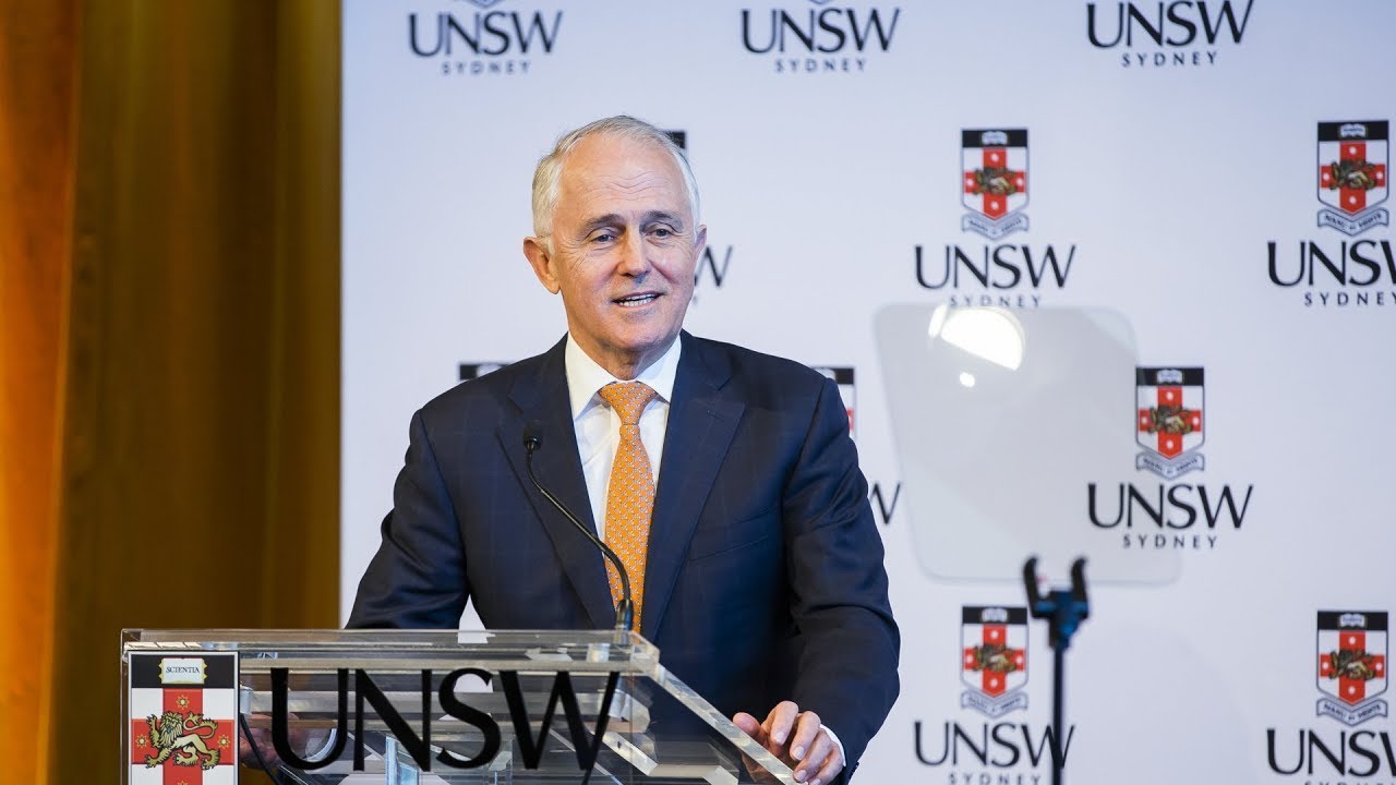 PM Malcolm Turnbull 2018 UNSW Speech