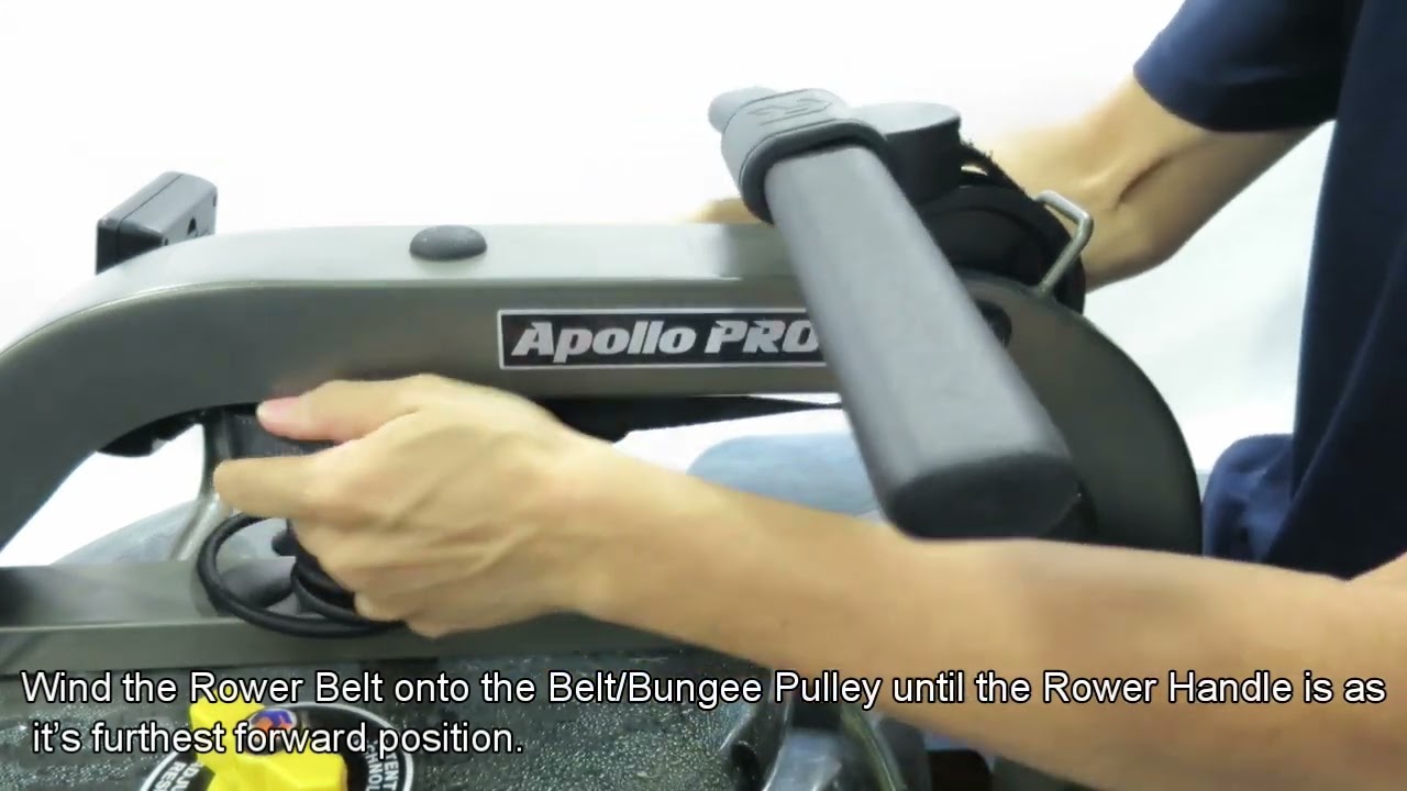 FDF FluidRower HOR Tank   Reattaching the Horizontal Rower Belt