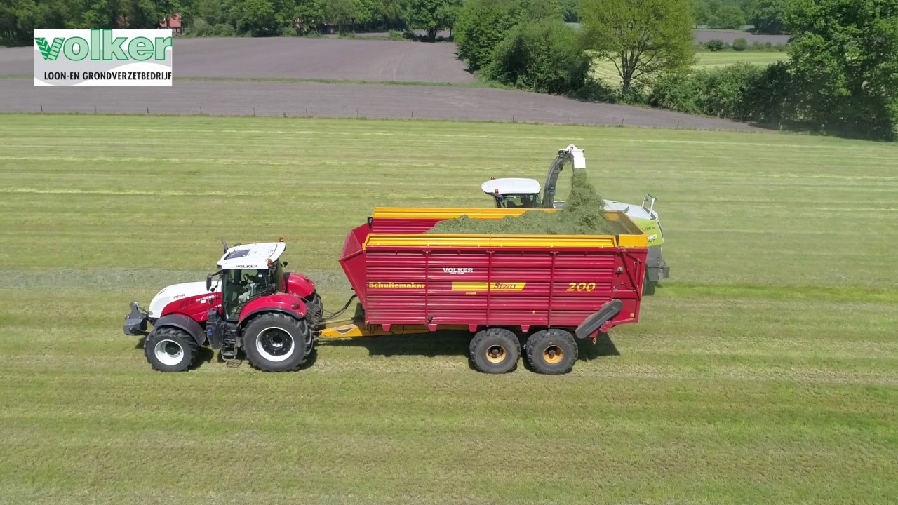 VolkerBV | Grashakselen | 2017 | De Lutte | Claas | Case IH | Steyr | Harvesting | NL.
