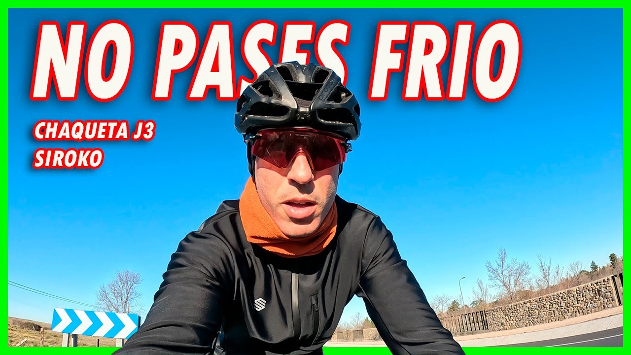 CHAQUETA invierno de ciclismo  J3 SIROKO 🥶