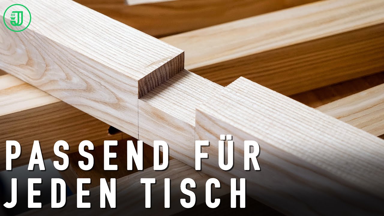 So baust du dir ein TISCHGESTELL aus HOLZ! | Esstisch selber bauen #2 |Jonas Winkler