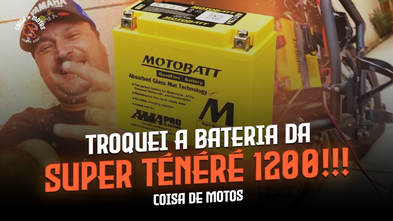 IGNIÇÃO FALHANDO | TROQUEI A BATERIA DA SUPER TÉNÉRÉ 1200
