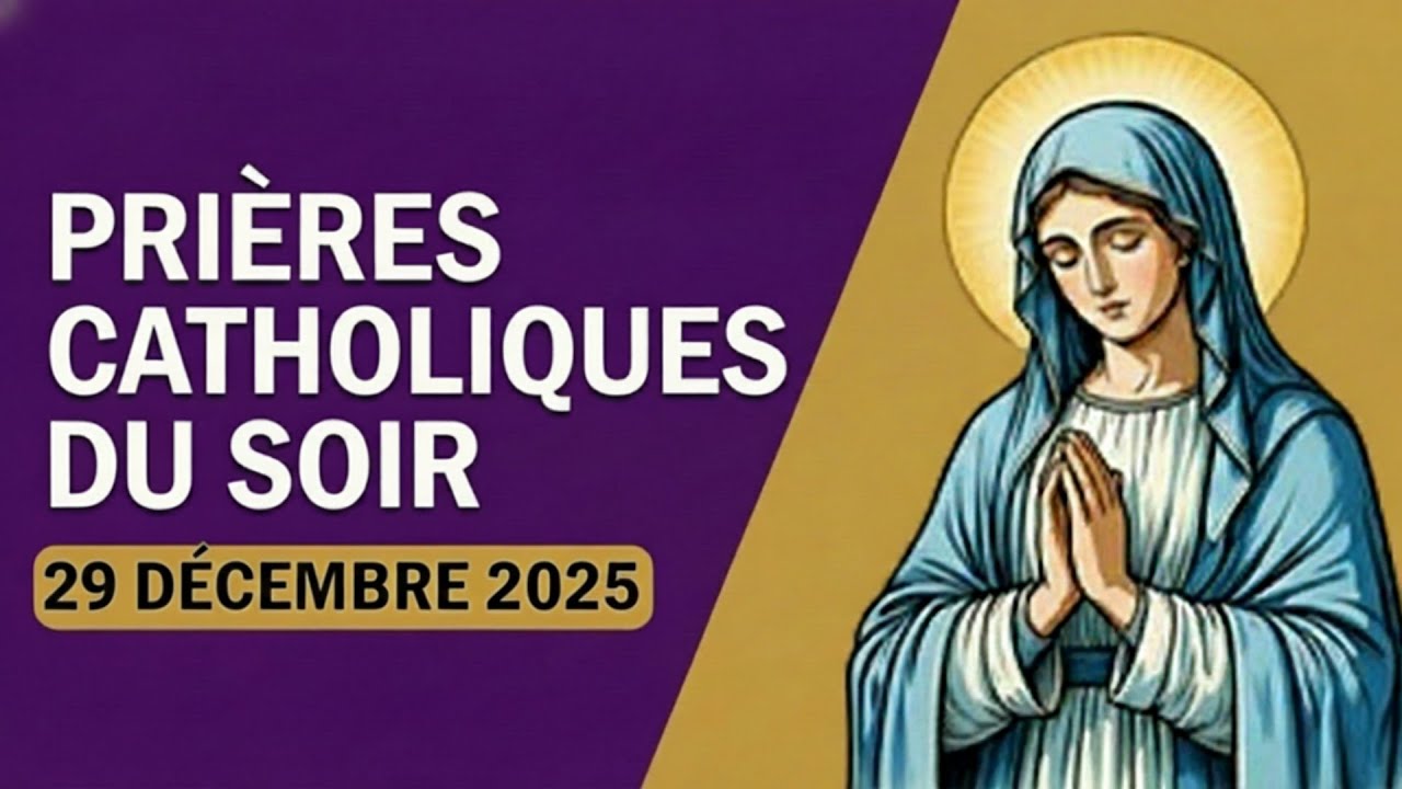 Prière catholique du soir – 29 décembre 2025 | Trouver la paix avant le sommeil