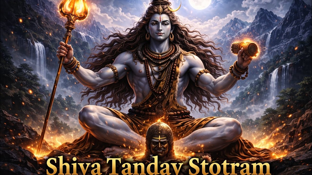🕉️ Shiva Tandav Stotram 🌸|| OM Nama Shivaya || #shiv #shiva 
