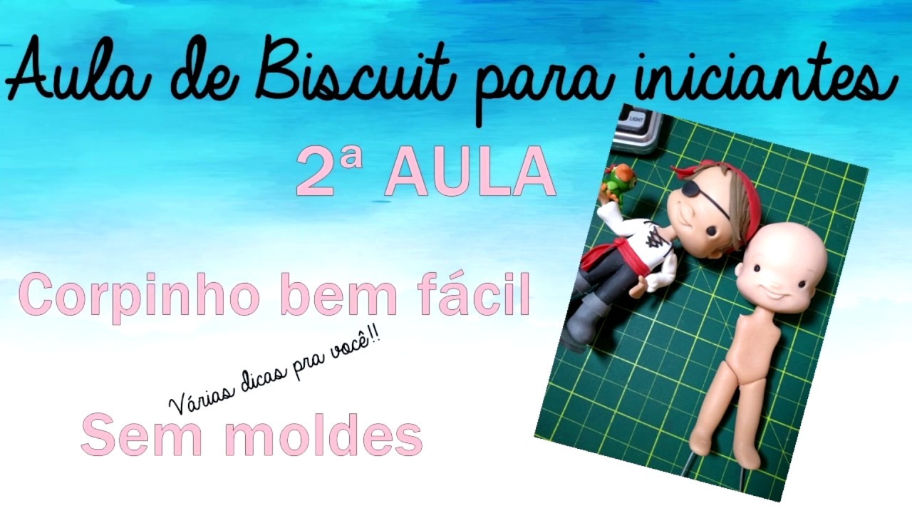 Como modelar um corpinho de biscuit  - passo a passo corpinho em pé