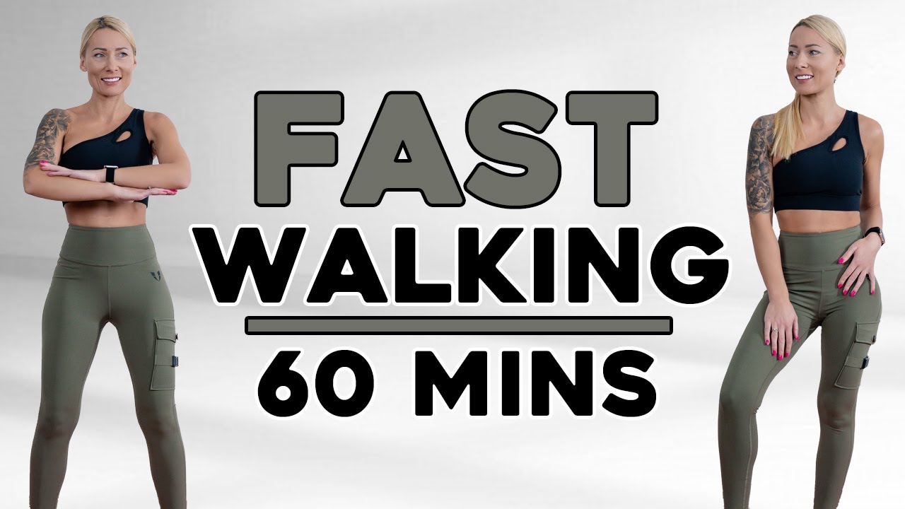🔥FAST Walking in 60 minutes🔥 | Fitness Videos | Knee Friendly🔥