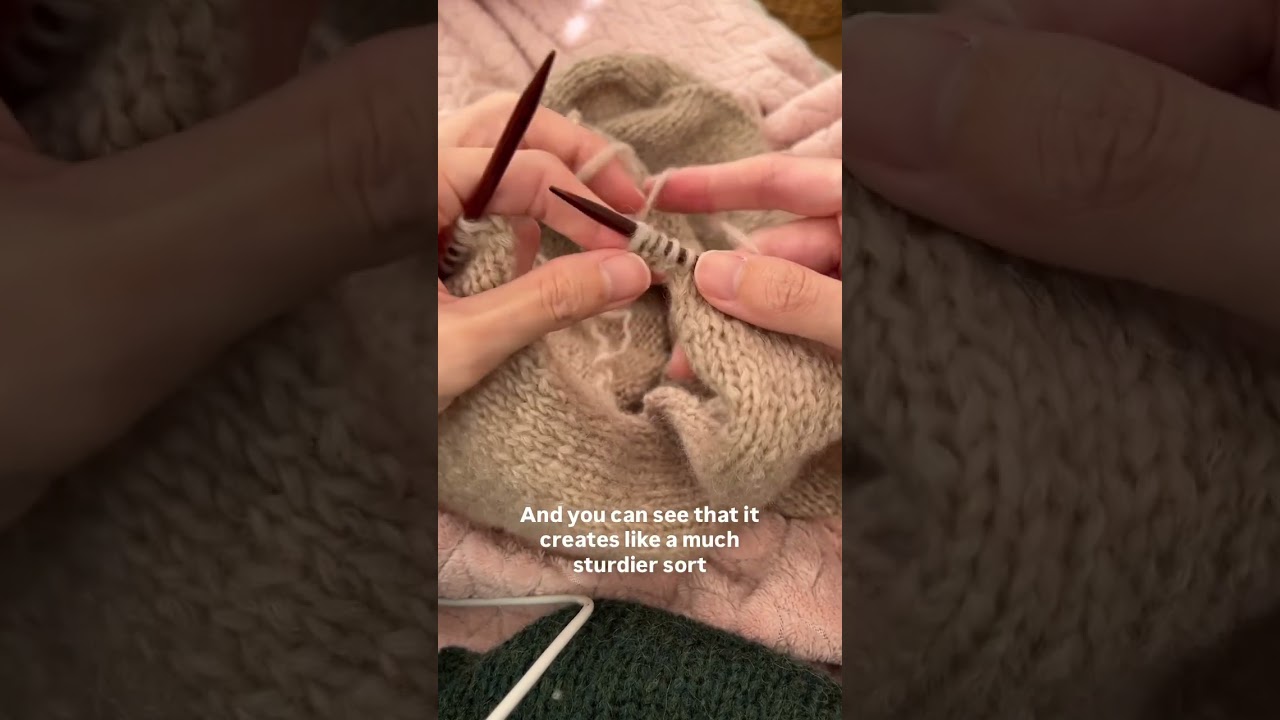 Knitted Cast On, Joining Stitches at the underarm