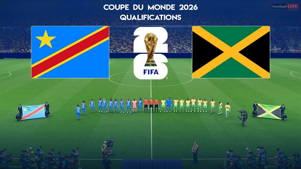 RD CONGO vs JAMAICA - Coupe du Monde 2026 Qualifications | Match complet | Simulation PES
