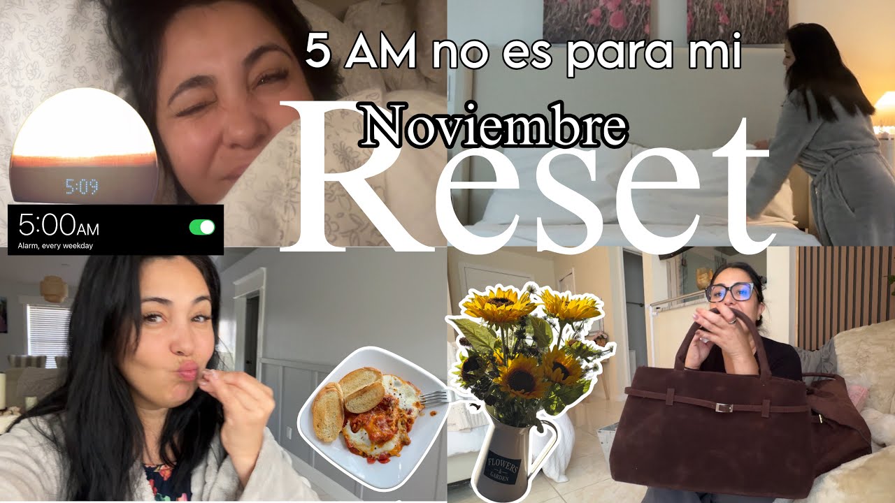5 AM no es para mi 🤦🏻‍♀️ Noviembre Reset ☀️/nuevo comienzo con pilates/me cuestiono seguir con esto