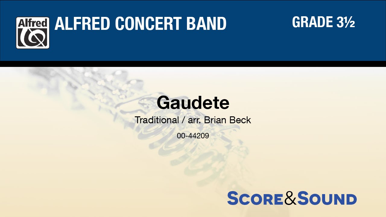 Gaudete, arr. Brian Beck  - Score & Sound
